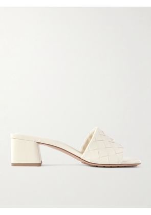 Bottega Veneta - Riva Intrecciato Leather Mules - Off-white - EU 37,EU 38,EU 39,EU 40