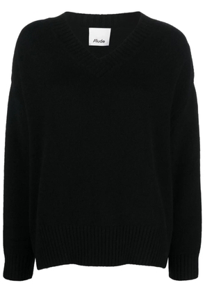 Allude V-neck cashmere jumper - Black