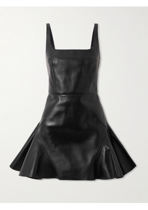 Givenchy - Paneled Leather Mini Dress - Black - FR 34,FR 36,FR 38