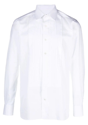 TOM FORD pintuck cotton shirt - White