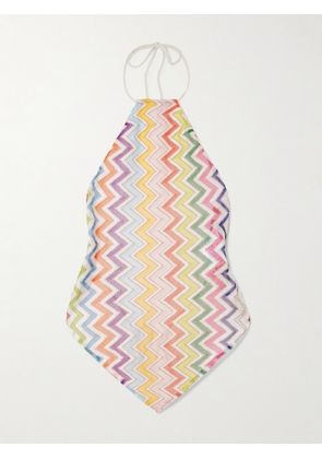 Missoni - Striped Crochet-knit Halterneck Top - Multi - x small,small,medium,large