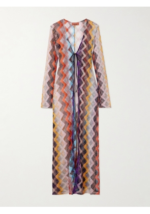 Missoni - Mare Striped Metallic Crochet-knit Coverup - Multi - IT36,IT38,IT40,IT42,IT44,IT46,IT48