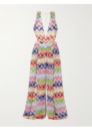 Missoni - Metallic Crochet-knit Jumpsuit - Multi - IT36,IT38,IT40,IT42,IT44,IT46,IT48