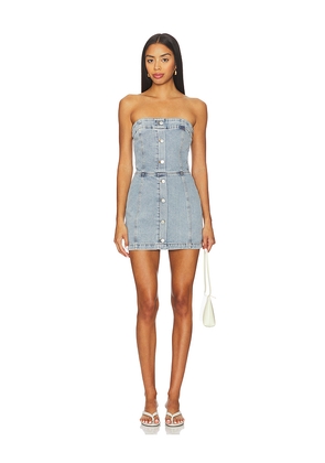 Amanda Uprichard Scorpio Skort Romper in Blue. Size L. Also in M, S, XL, XS.