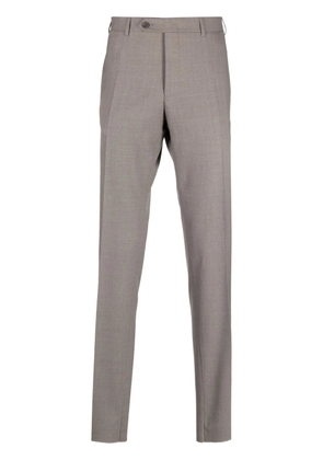 Canali mid-rise tailored tapered trousers - Neutrals