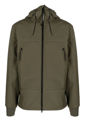C.P. Company Goggles-detail zip-up hooded jacket - Green