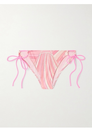 PUCCI - Printed Bikini Briefs - Pink - x small,small,medium,large,x large