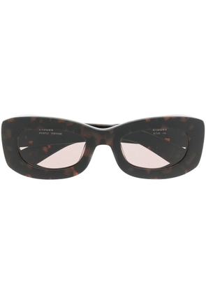 Études Studio square tortoiseshell-frame sunglasses - Brown
