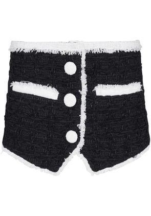 Balmain tweed mini skirt - Black