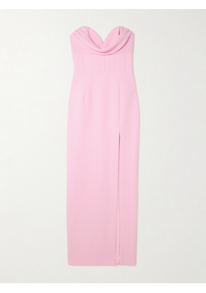 Rebecca Vallance - Skyla Strapless Draped Crepe Gown - Pink - UK 4,UK 6,UK 8,UK 10,UK 12,UK 14