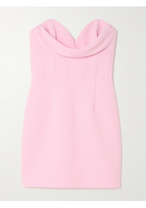 Rebecca Vallance - Empress Strapless Draped Crepe Mini Dress - Pink - UK 4,UK 6,UK 8,UK 10,UK 12,UK 14