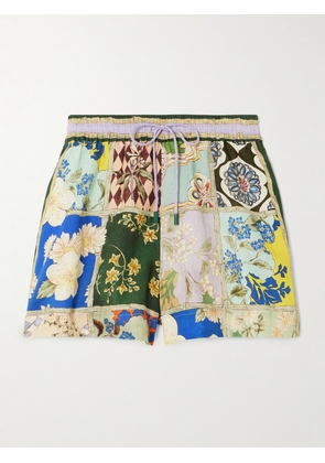 ALÉMAIS - Bianca Printed Linen Shorts - Multi - US0,US2,US4,US6,US8,US10,US12