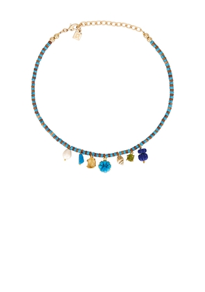 DANNIJO Mala Necklace in Blue.