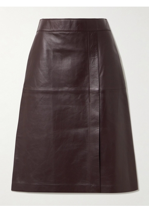 Joseph - Sevres Paneled Leather Skirt - Purple - FR 32,FR 34,FR 36,FR 38,FR 40,FR 42,FR 44