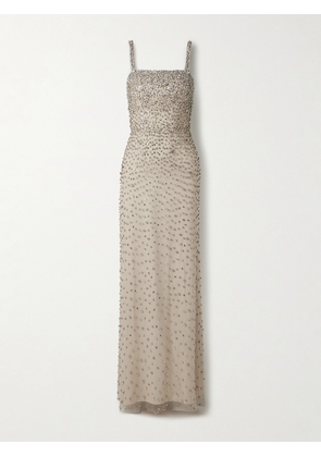 Jenny Packham - Cherry Crystal-embellished Tulle Gown - Neutrals - UK 6,UK 8,UK 10,UK 12,UK 14