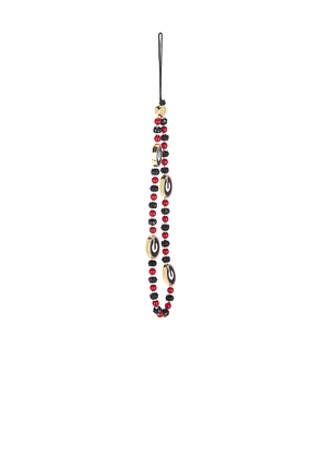 BaubleBar University Of Georgia Beaded Phone Charm in Black,Red.