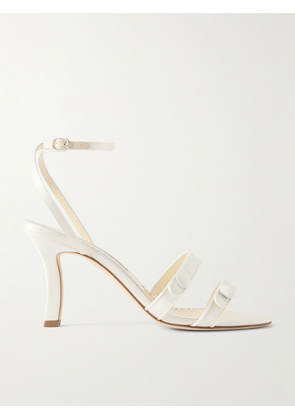 Manolo Blahnik - Neusita 90 Satin Sandals - Cream - IT36,IT36.5,IT37,IT37.5,IT38,IT38.5,IT39,IT39.5,IT40,IT40.5,IT41,IT41.5,IT42