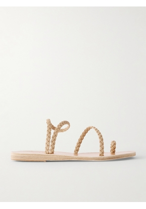 Ancient Greek Sandals - Eleftheria Woven Leather Sandals - Neutrals - IT35,IT36,IT37,IT38,IT39,IT40,IT41,IT42