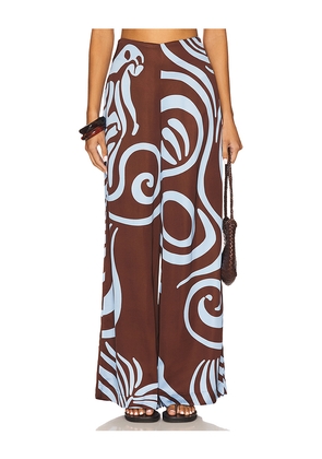 Eugenia Fernandez Senda Pants in Brown. Size L. Also in M, S, XS.