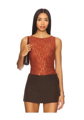 ASTR the Label Kairi Top in Burnt Orange. Size L. Also in M, S.