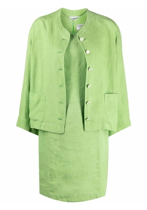 CHANEL Pre-Owned 1990s dress and jacket set - Green