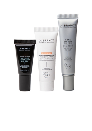 dr. brandt skincare 3-step Buff, Smooth, And Prime Set in Beauty: NA.