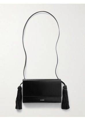 Jil Sander - Tasseled Leather Shoulder Bag - Black - One size