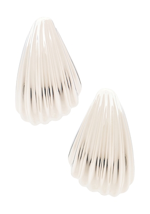Eliou Marene Earrings in Metallic Silver.