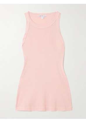 James Perse - Ribbed Stretch-supima Cotton Tank - Pink - 01,2,3,4