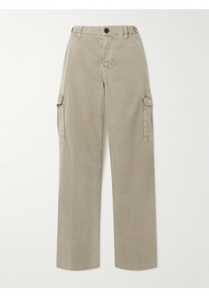 James Perse - Cotton-blend Twill Straight-leg Cargo Pants - Green - 01,2,3,4