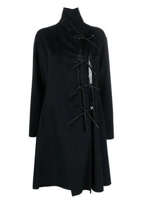 Giorgio Armani Pre-Owned 2000s funnel-neck coat - Black