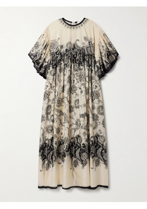 Zimmermann - Rhiannon Paisley-print Silk Maxi Dress - Cream - 00,1,2,3,4