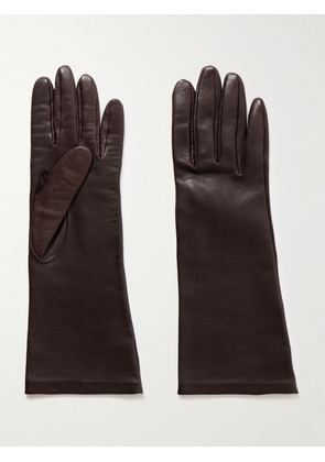 KHAITE - Remo Mid Leather Gloves - Brown - 6.5,7,7.5,8