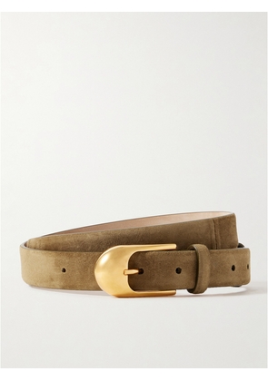 KHAITE - Dome Suede Belt - Neutrals - 70,75,80,85,90