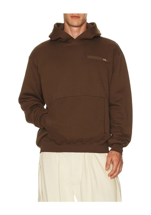 Etai LA 3D Print Mechanical E Hoodie in Brown. Size L. Also in M, S, XL/1X.