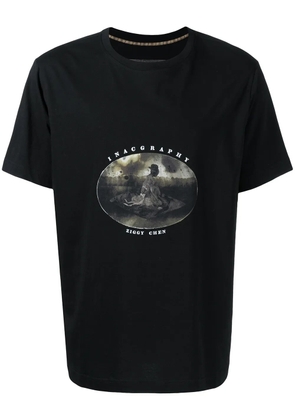 Ziggy Chen graphic-print cotton T-shirt - Black