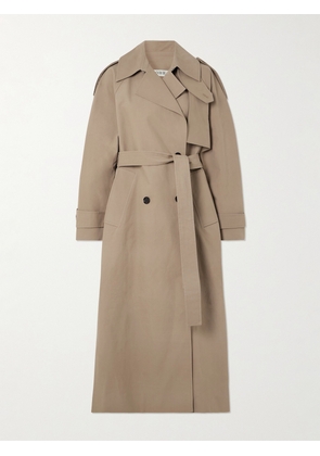 RÓHE - Oversized Double-breasted Cotton Trench Coat - Brown - FR 34,FR 36,FR 38,FR 40,FR 42,FR 44