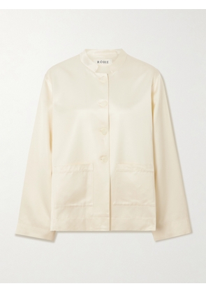 RÓHE - Satin Jacket - Cream - FR 30,FR 34,FR 36,FR 38,FR 40,FR 42,FR 44