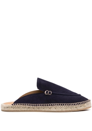 Scarosso suede jute-sole espadrilles - Blue