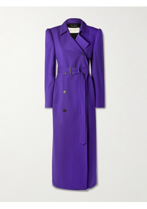 Dries Van Noten - Double-breasted Belted Wool-blend Coat - Purple - FR 34,FR 36,FR 38,FR 40