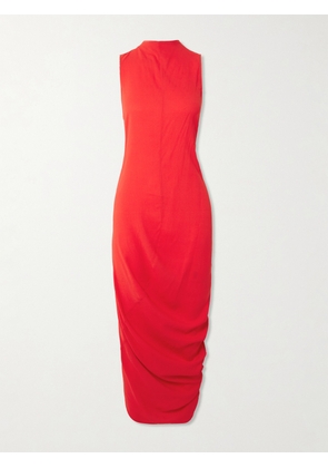 Jacquemus - The J Asymmetric Draped Crepe Dress - Red - FR 32,FR 34,FR 36,FR 38,FR 40,FR 42,FR 44