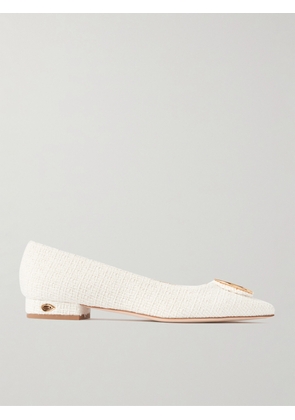 Jennifer Chamandi - Lorenzo 20 Embellished Tweed Point-toe Pumps - Ivory - IT36,IT36.5,IT37,IT37.5,IT38,IT38.5,IT39,IT39.5,IT40,IT40.5,IT41,IT41.5,IT42