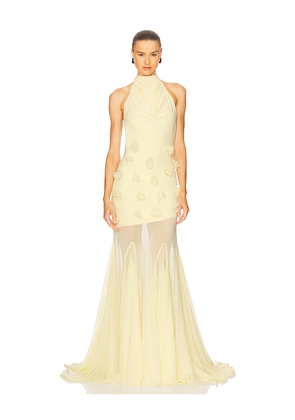 Deme by Gabriella Celeste Gown in Lemon. Size M. Also in XS, S.