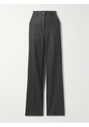 Veronica de Piante - Avery Prince Of Wales Checked Wool Straight-leg Pants - Gray - IT36,IT38,IT40,IT42,IT44,IT46