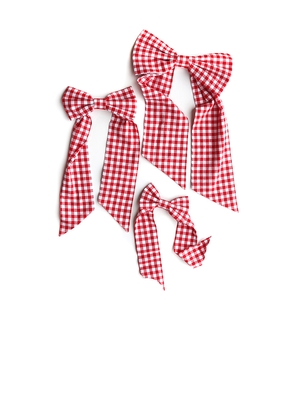 Cody Foster & Co Bow Tie Set Of 3 in Red.