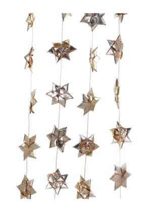 Cody Foster & Co Shimmering Ribbon Garland in Metallic Neutral.