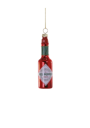 Cody Foster & Co Hot Sauce Ornament in Red.