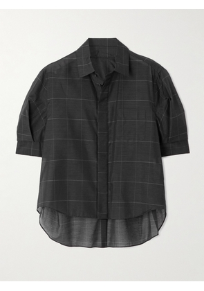 Sacai - Glen Prince Of Wales Checked Poplin Shirt - Gray - 1,2,3,4