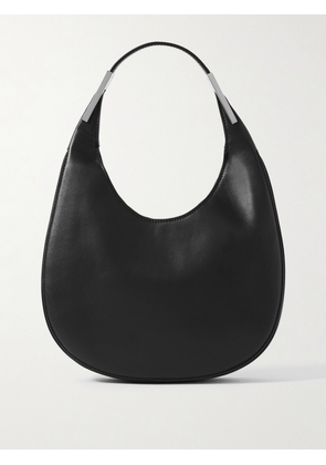 Savette - Florence Small Leather Shoulder Bag - Black - One size