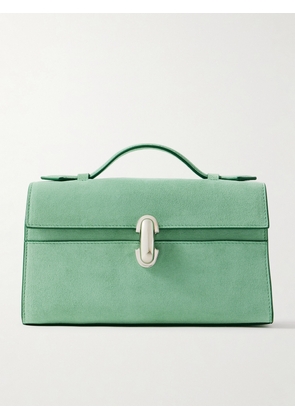 Savette - Symmetry Pochette Suede Tote - Blue - One size